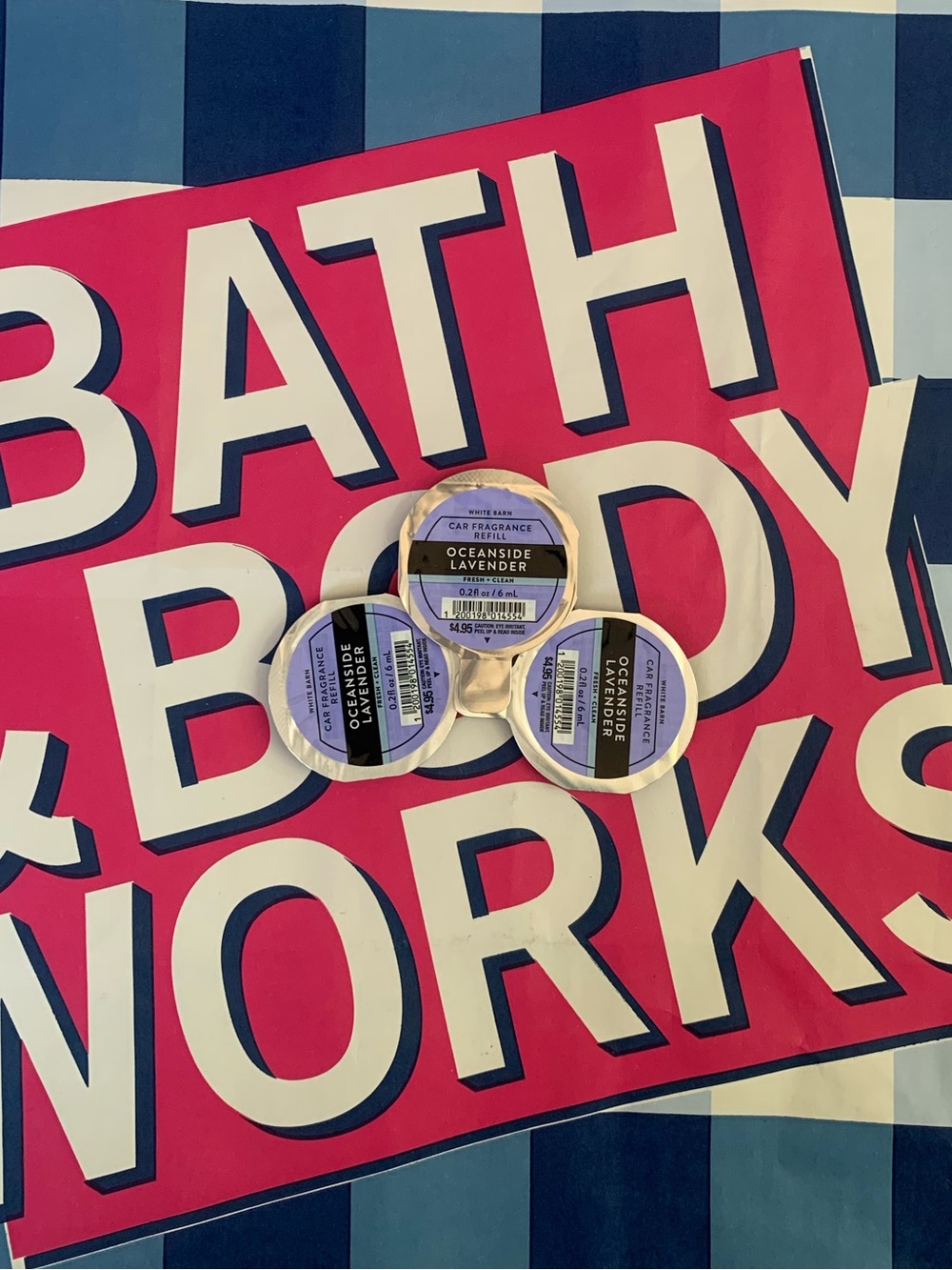 NWT Bath & Body Works Oceanside Lavender Car Fragrance Refills